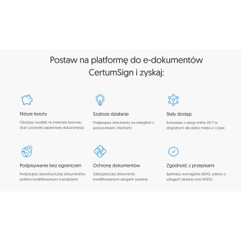 Jednorazowy podpis kwalifikowany w CertumSign