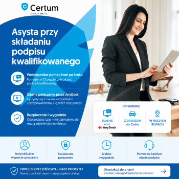 Asysta przy składaniu podpisu kwalifikowanego