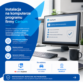 Instalacja na komputerze programu firmy Certum